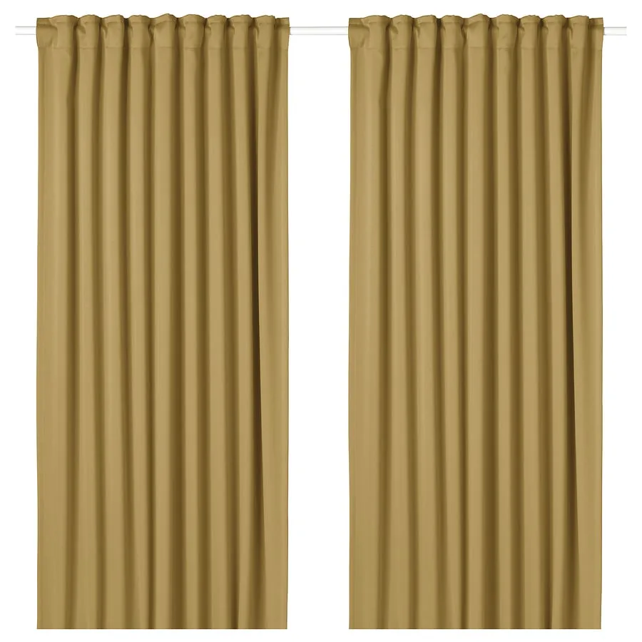 IKEA Majgull Beige-Yellow Curtains image indicator(9)