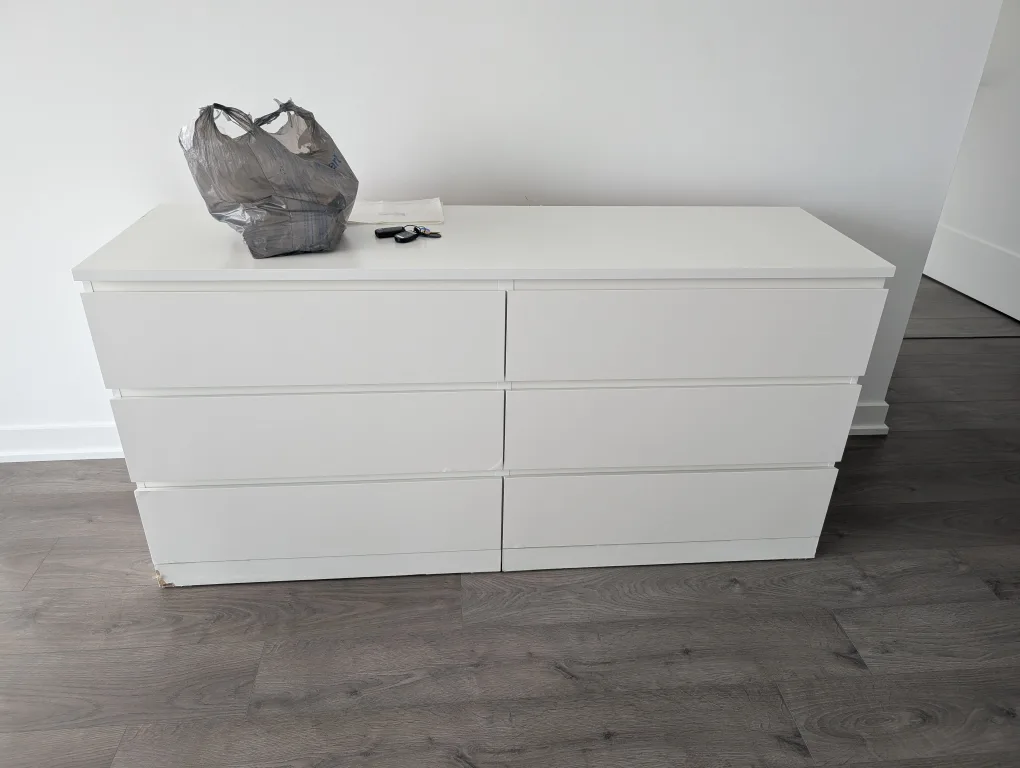 IKEA White Dresser with Drawers image indicator(7)
