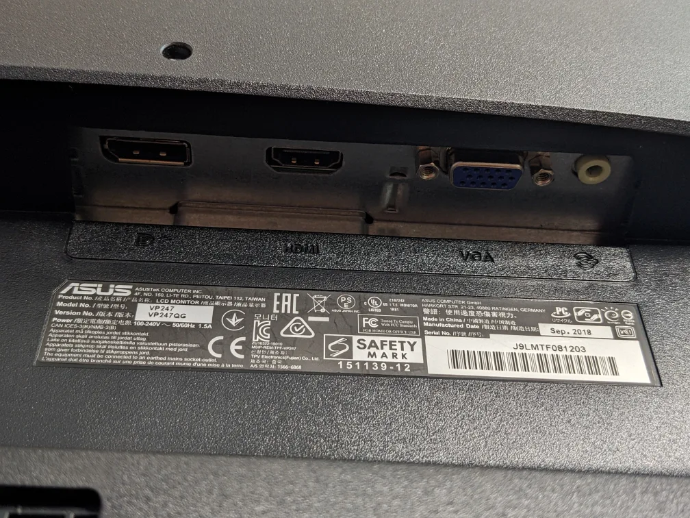 24" Asus Full HD Gaming Monitor image indicator(4)