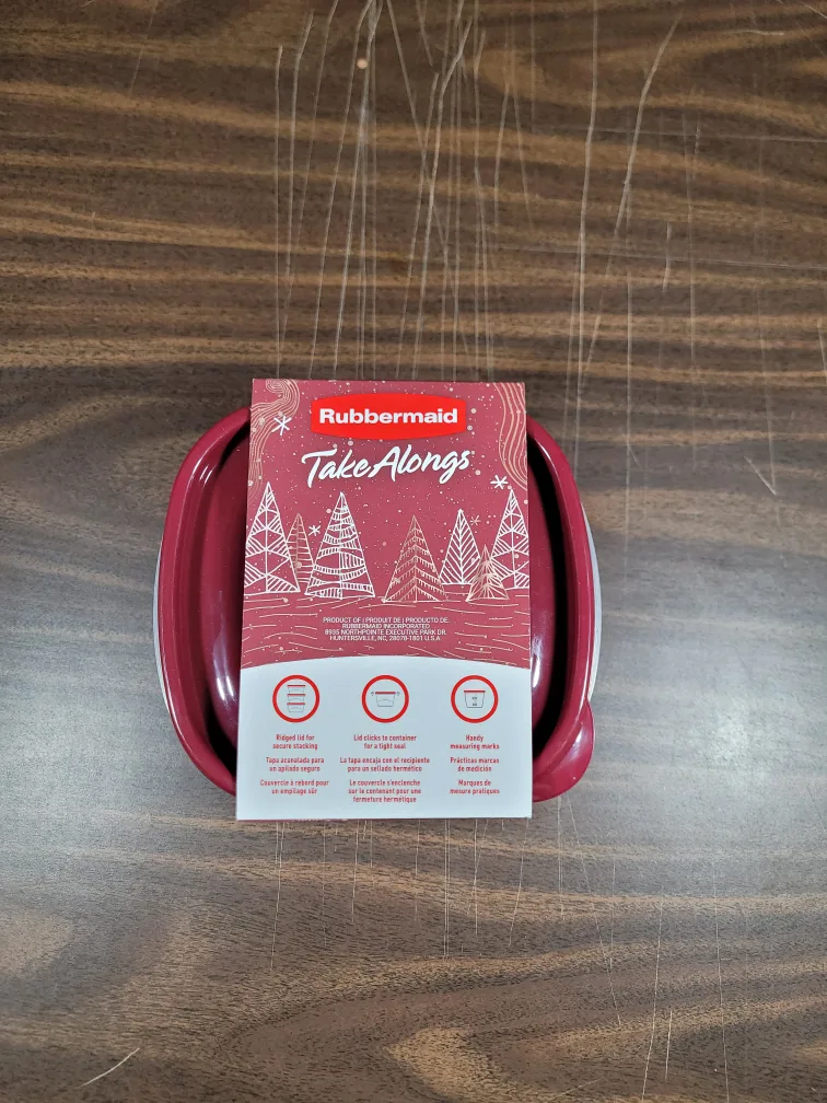 Rubbermaid TakeAlongs Containers Christmas Edition 5.2 Cup Size thumbnail