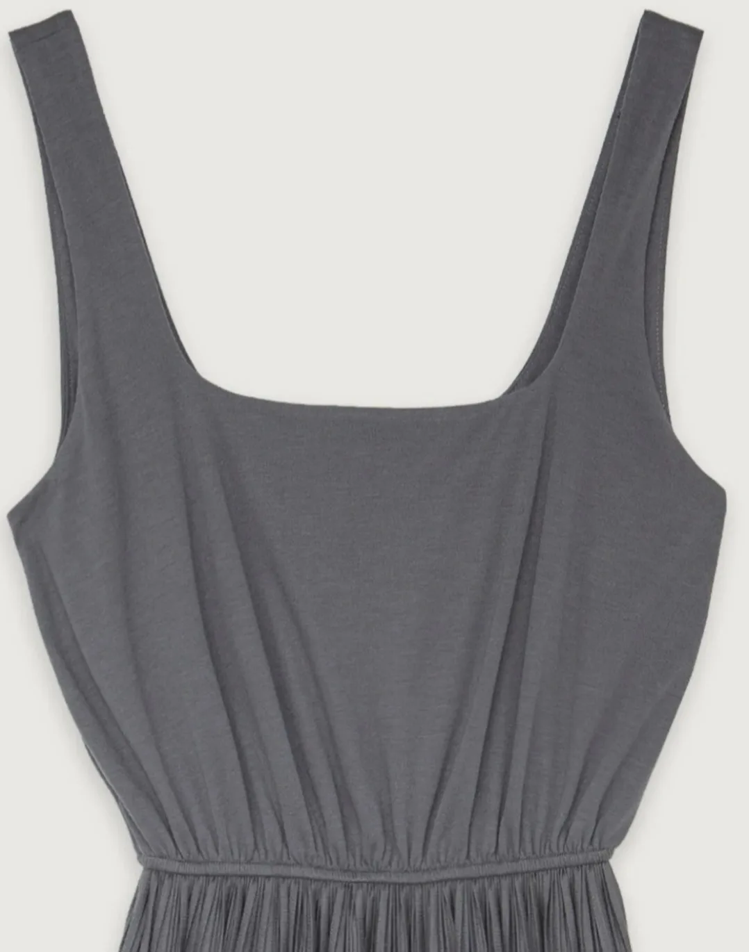 ❣️ Oak + Fort Pleated Midi Dress Dark Gray XS / Small image indicator(3)