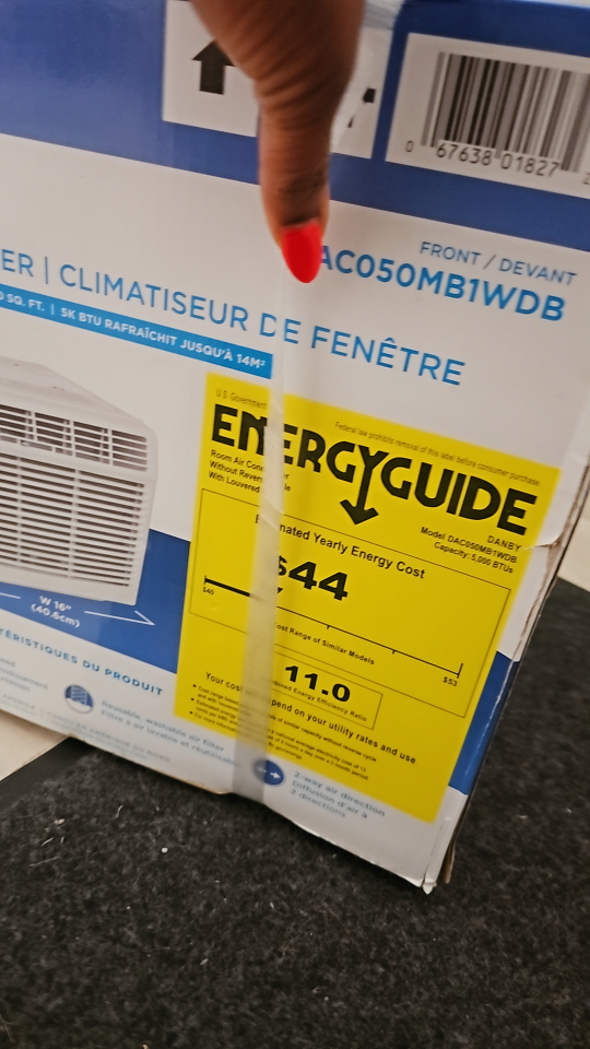 Danby 5,000 BTU Window Air Conditioner, Cooling & Fan Settings - photo 3