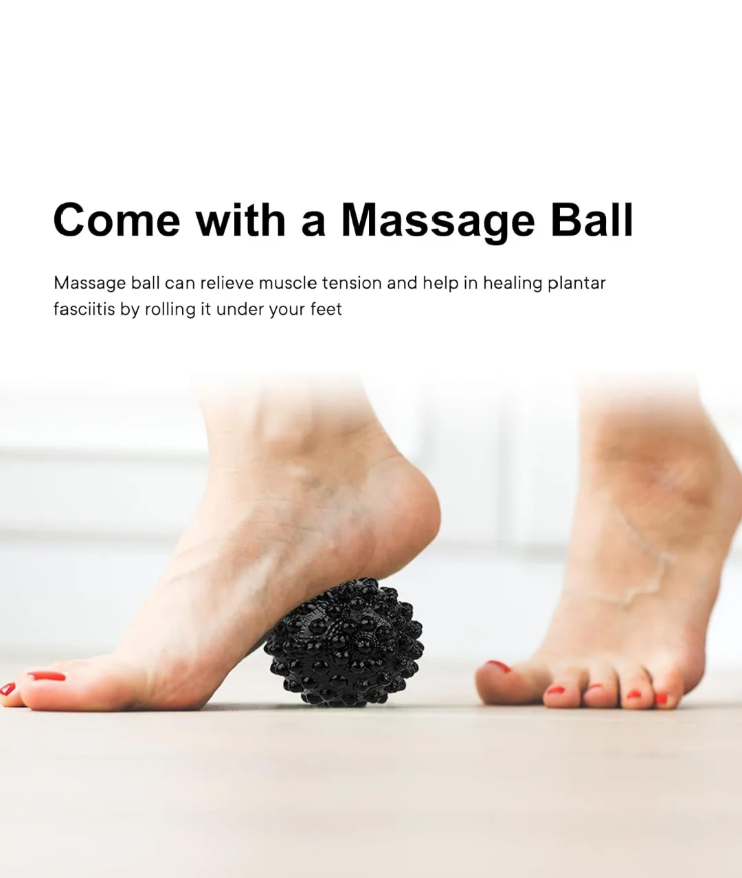 Plantar Fasciitis Night Splint with Massage Ball image indicator(5)