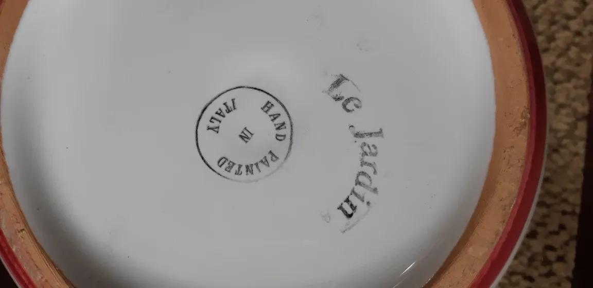 Hand Painted Italian Lidded Bowl image indicator(3)