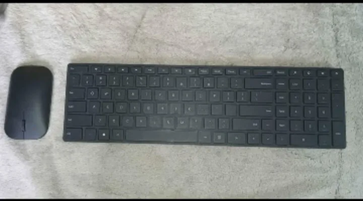 Microsoft Blue tooth Wireless Keyboard and Mouse Combo 🥕 thumbnail
