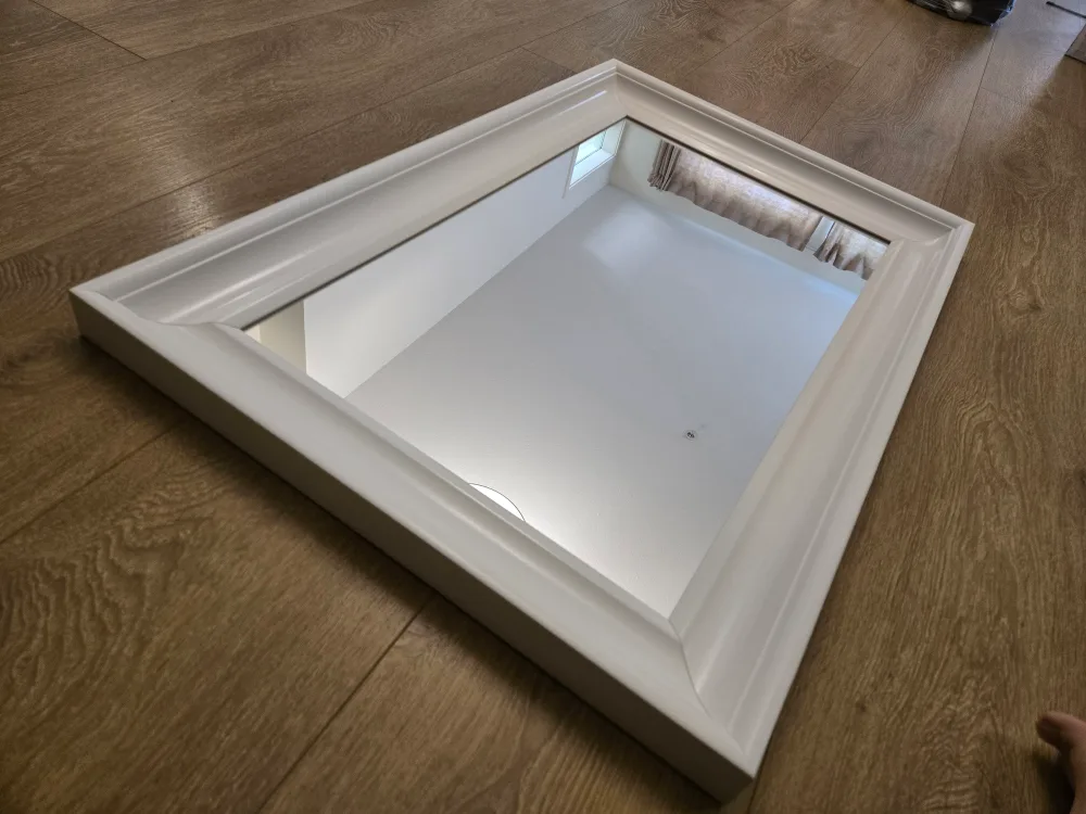 White framed mirror thumbnail