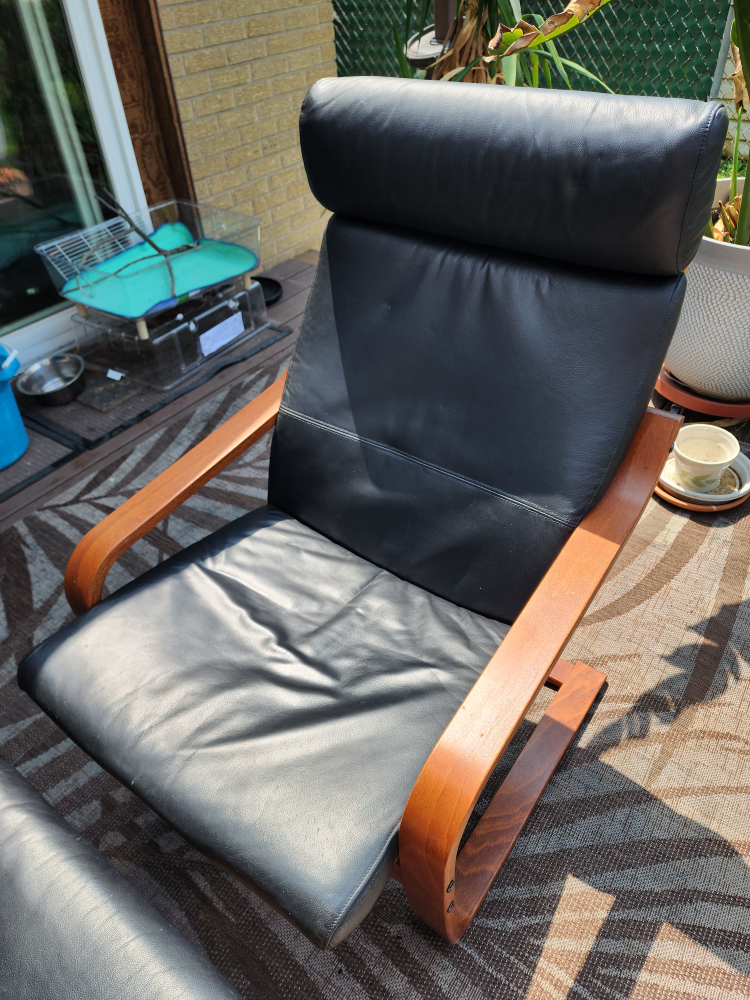 IKEA Chair & Ottoman - photo 2