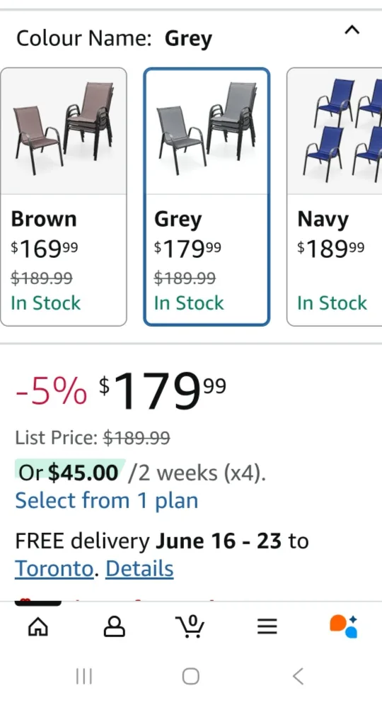 6x Patio Outdoor Chairs New in Box image indicator(3)