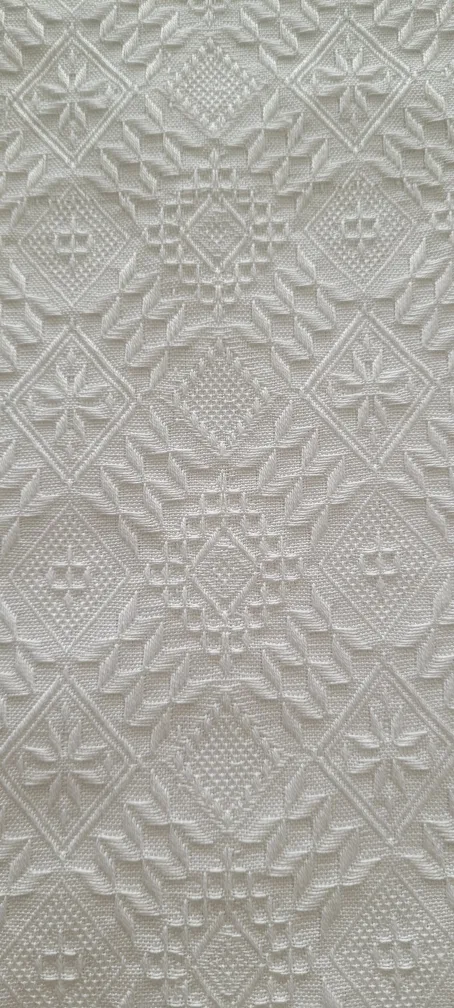 Brand New White Table Cloth with Tassels image indicator(4)