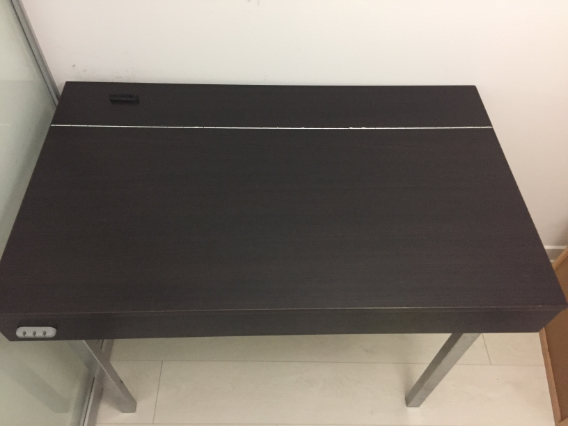 Dark Brown Desk With Storage