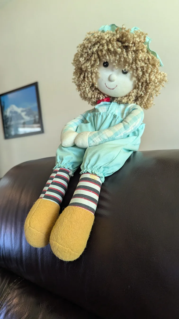 Vintage Rag Doll with Curly Hair image indicator(2)