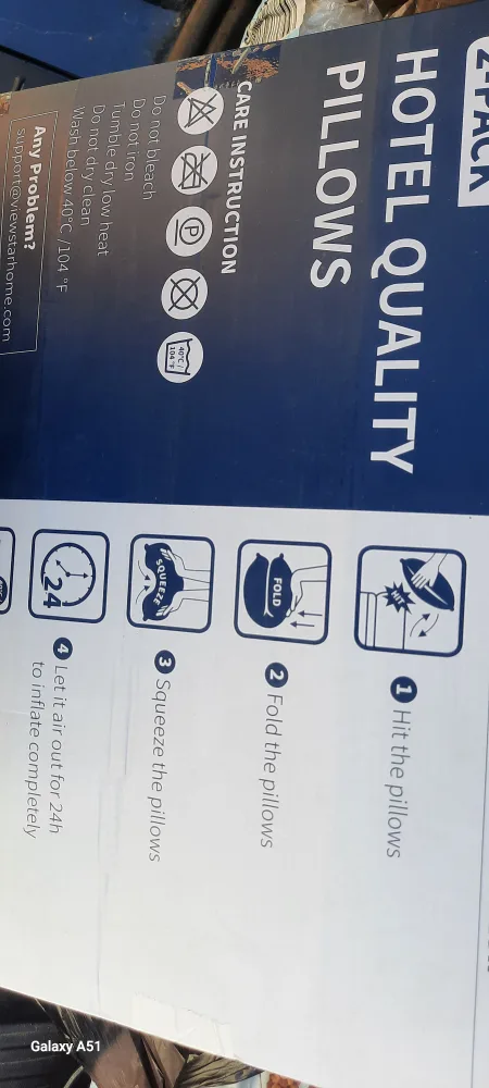 viewstar Hotel Quality Pillows, Queen Size, 2 Pack image indicator(6)