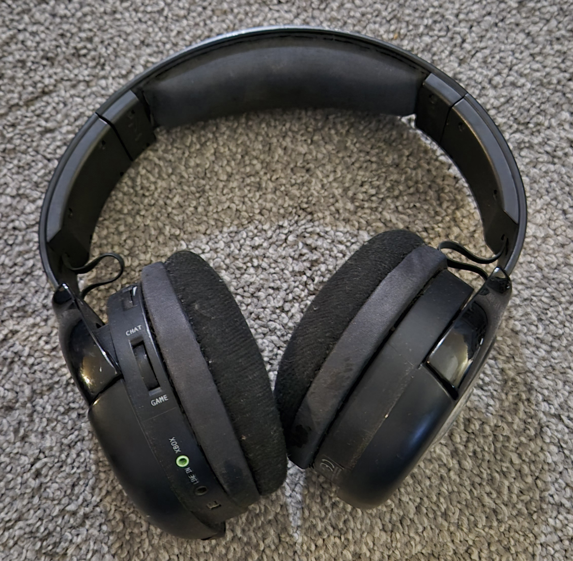 Black Over-Ear Headphones with LED lights
