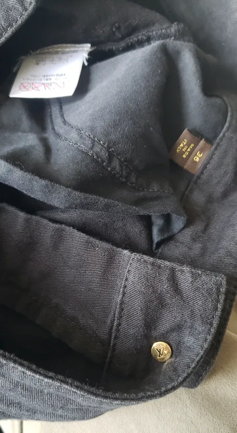 Vintage Louis Vuitton Monogram Black Jeans image indicator(6)