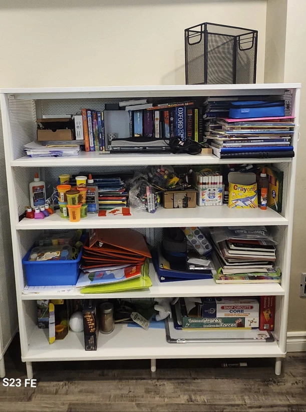 White Shelving Unit from IKEA