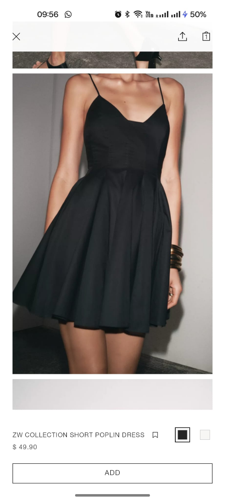 zara black dress ... never worn! - photo 2