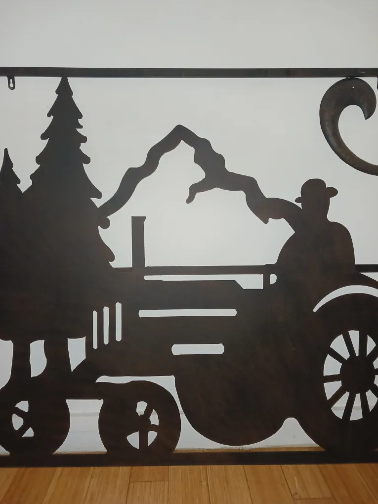 Large Metal Farm Wall Art Rare Piece image indicator(3)