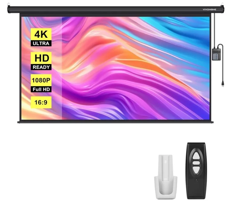 VIVOHOME 100-inch 16:9 Motorized Projector Screen thumbnail