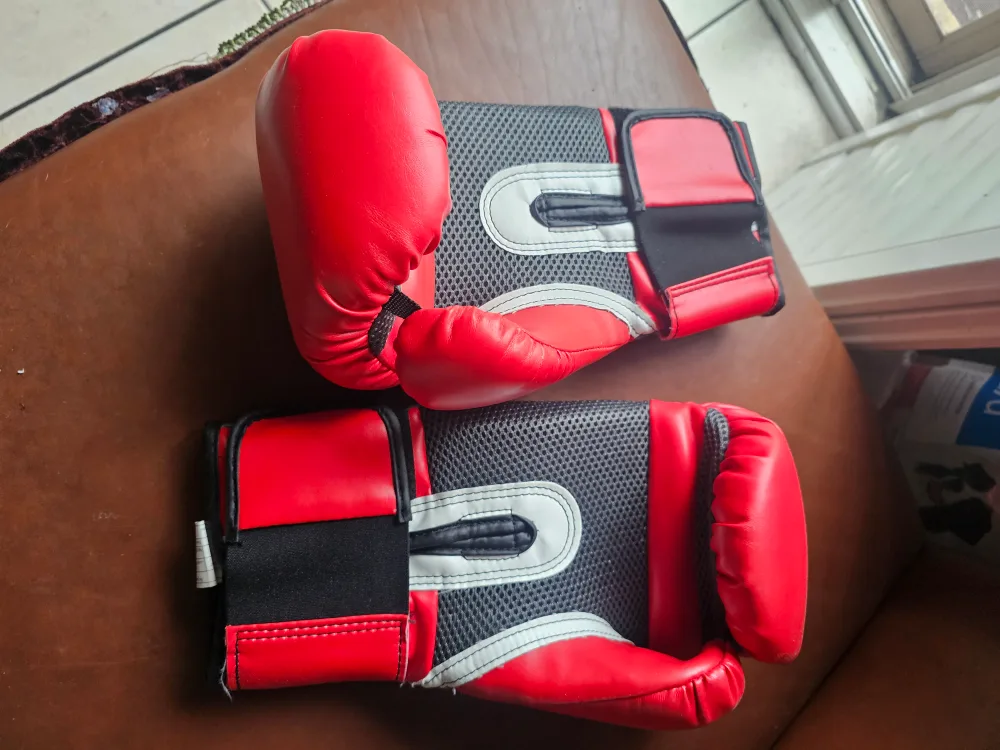 Everlast Pro Style Training Gloves - 12oz, Red thumbnail