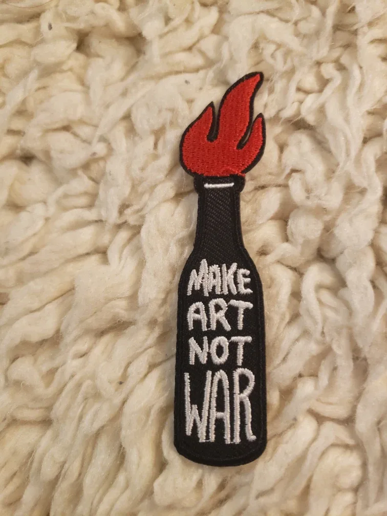 Make Art Not War Patch #freecycle thumbnail