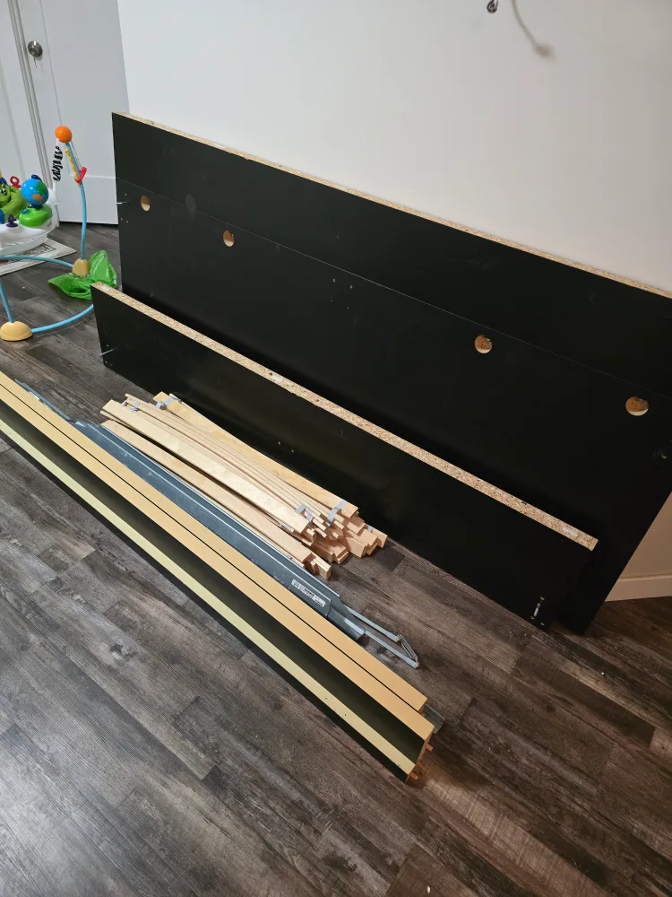 IKEA king size   Black Bed Frame