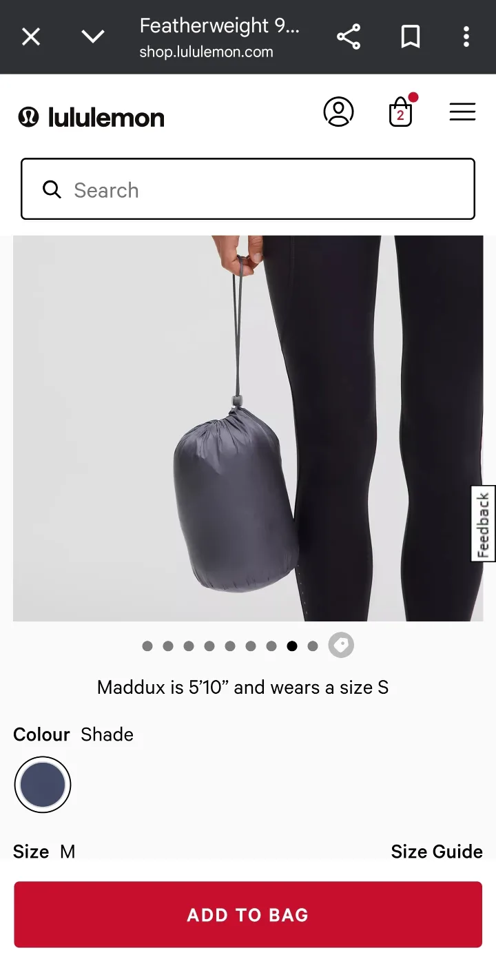 Lululemon Featherweight 900-Down-Fill Puffer Vest - Size S image indicator(6)