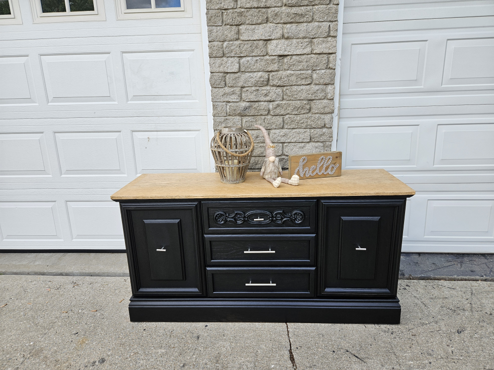 Newly refinished cabinet