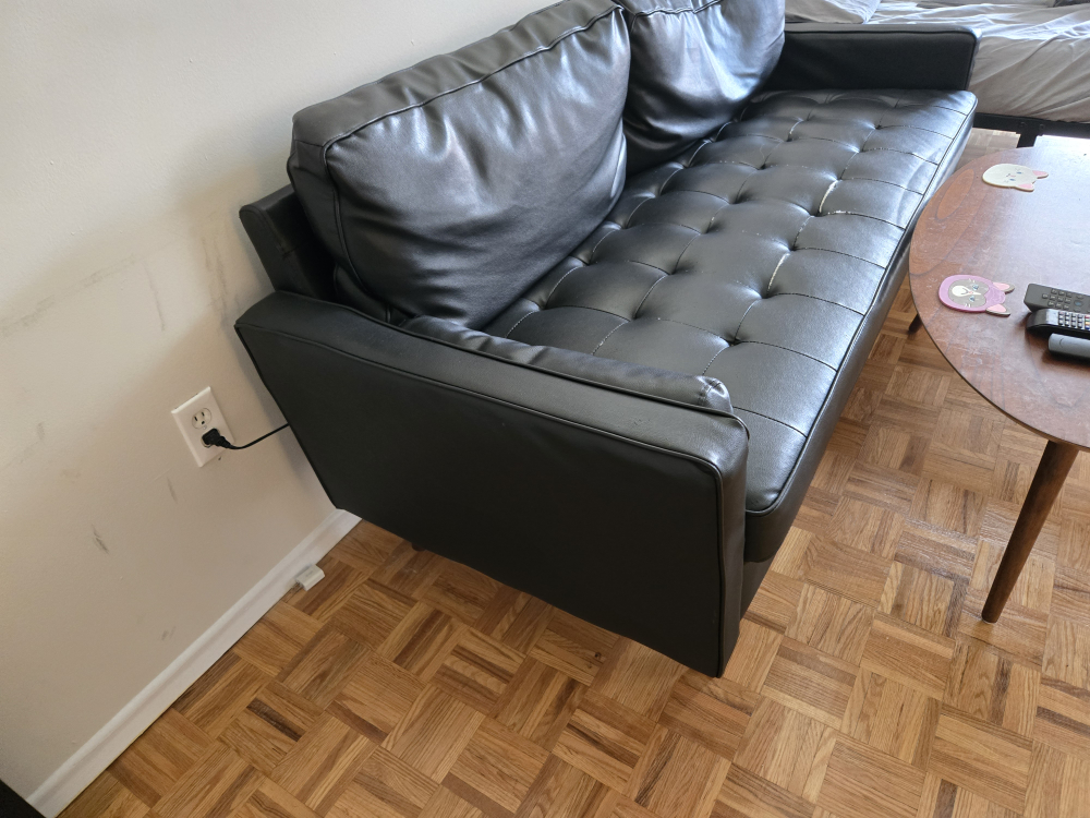 Black Leather Couch