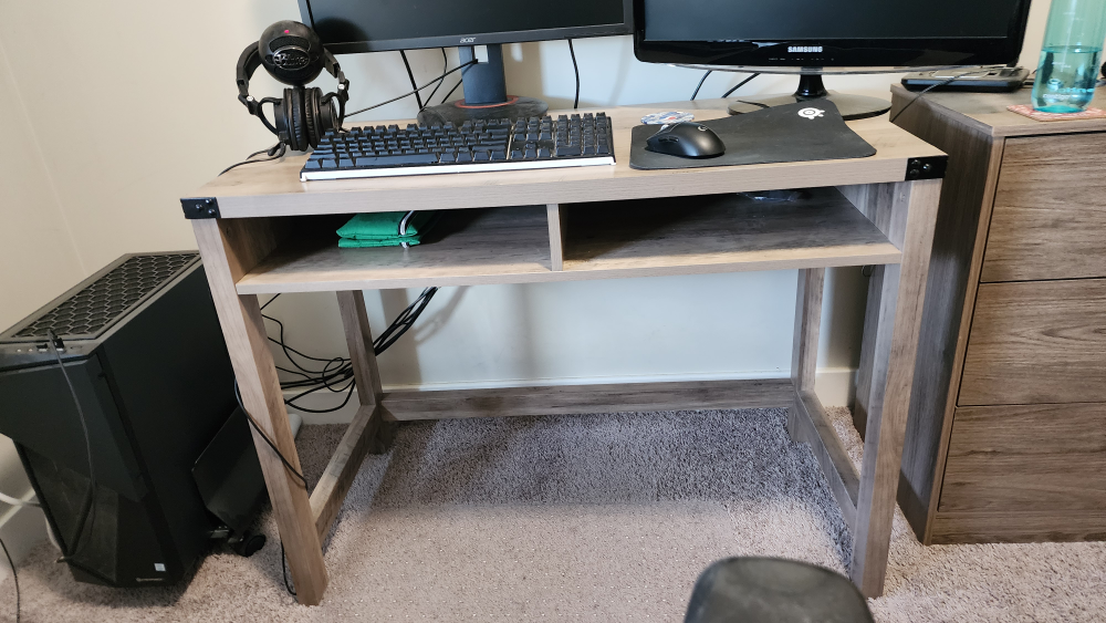Desk with Shelf - 39.4" x 19.7" x 29.9" - photo 2