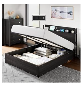 Queen Size Bed Frame with Storage - photo 3
