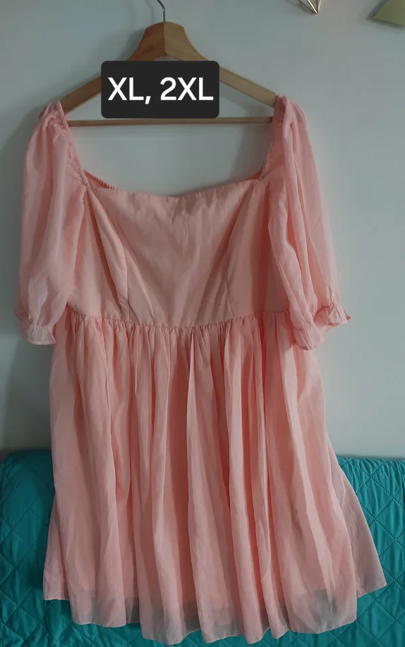 BRAND NEW Peach Mini Dress image indicator(4)