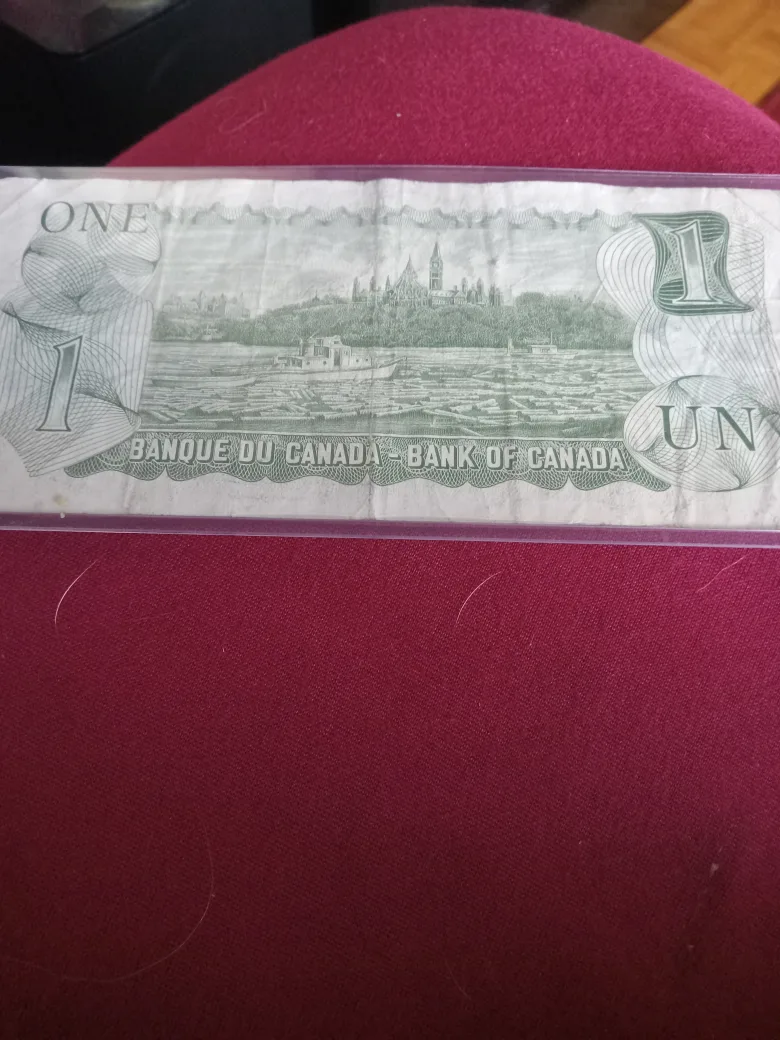 Vintage Bank of Canada One Dollar Bill image indicator(2)
