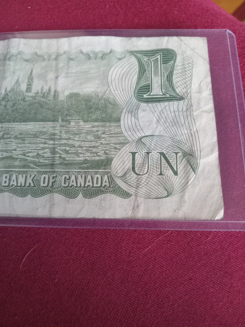 Vintage Bank of Canada One Dollar Bill image indicator(4)