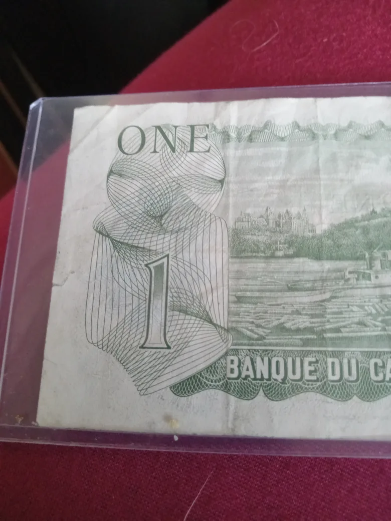 Vintage Bank of Canada One Dollar Bill image indicator(5)