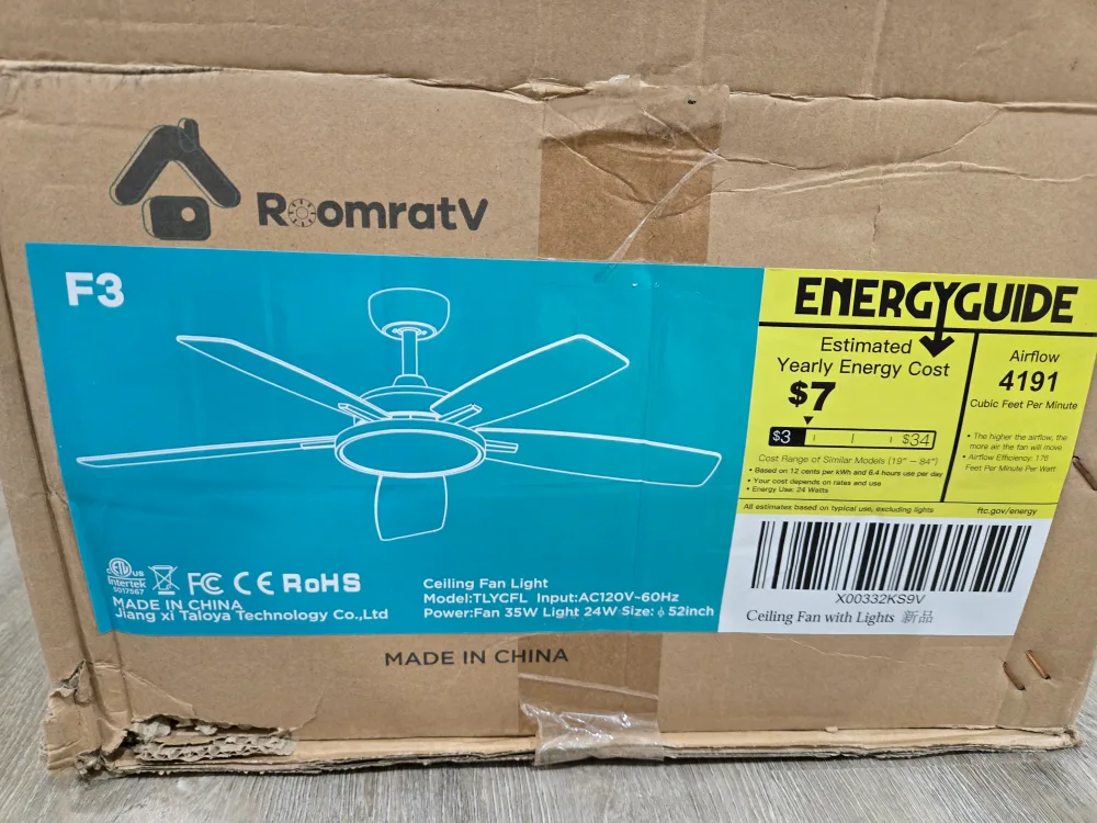 [BRAND NEW] Ceiling Fan 52" thumbnail