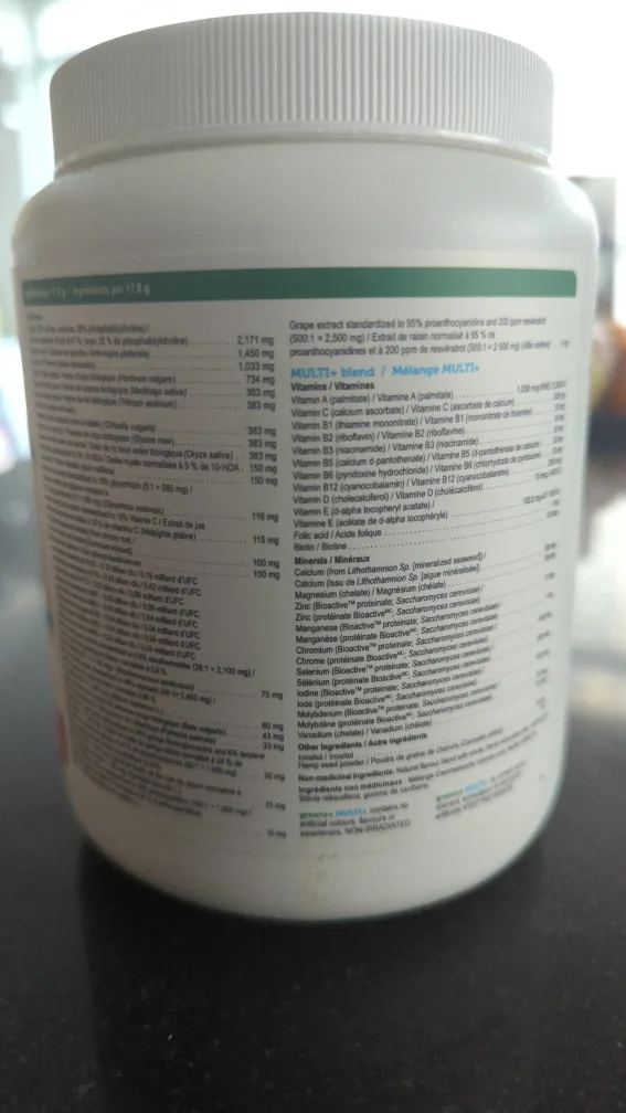 Opened Genuine Health Multi+ Greens+ #freecycle image indicator(2)