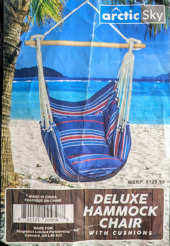Deluxe Hammock Chair with Cushions
