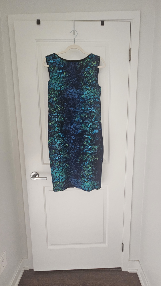 Tahari Sleeveless Dress, Size 8, Blue, Green and Black - photo 4
