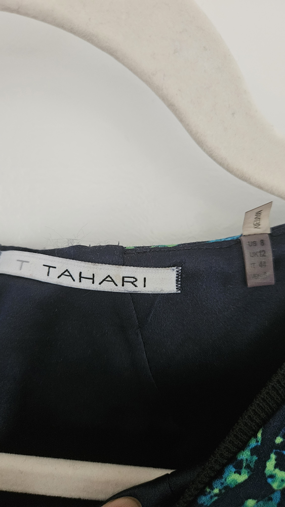 Tahari Sleeveless Dress, Size 8, Blue, Green and Black - photo 3
