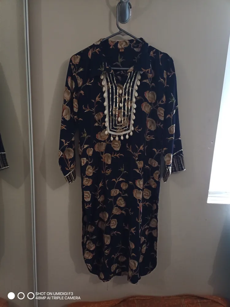 Beautiful Floral Printed Outfit Set(cotton very soft) thumbnail