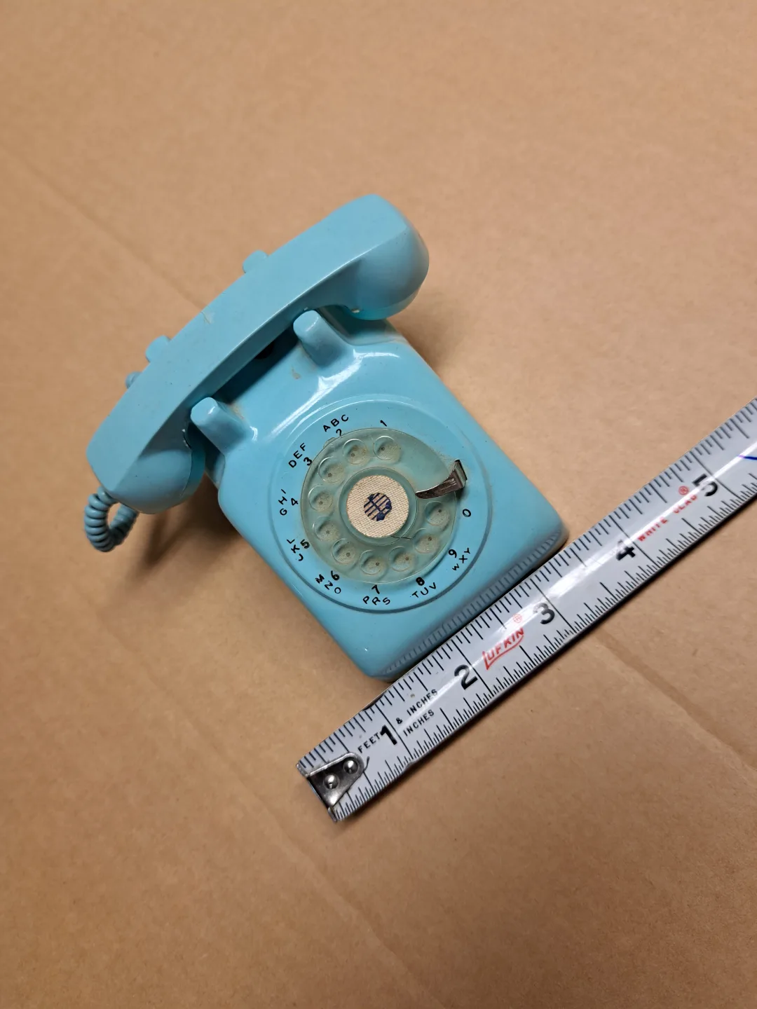 Vintage Blue Rotary Telephone Music Box image indicator(3)
