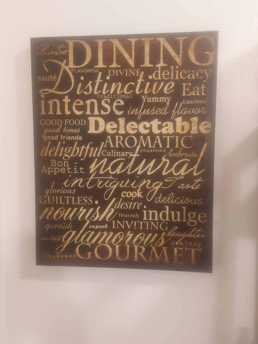 *ITEM 2B REMOVED JULY 14TH * Dining Themed Wall Art