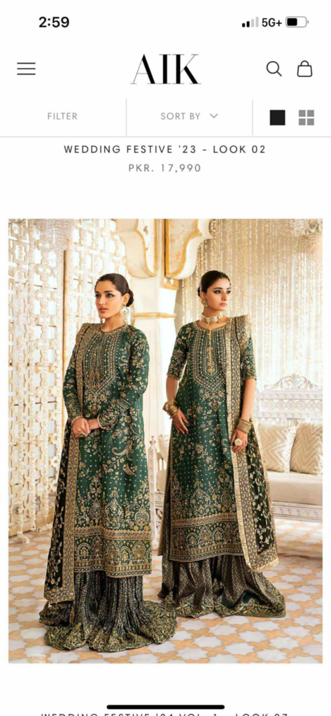 Luxury Pakistani Aik Atelier dress - photo 5