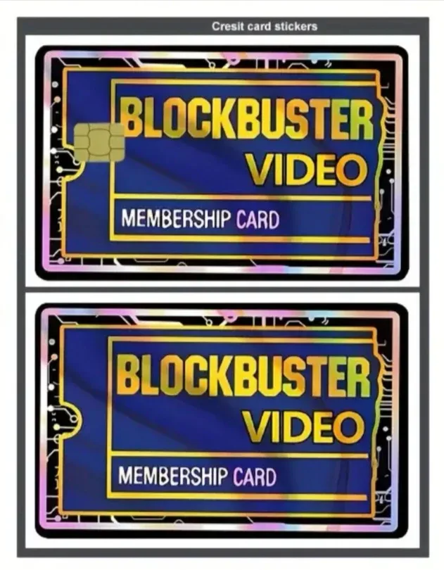 Blockbuster Video Membership Card Stickers for Credit Card thumbnail