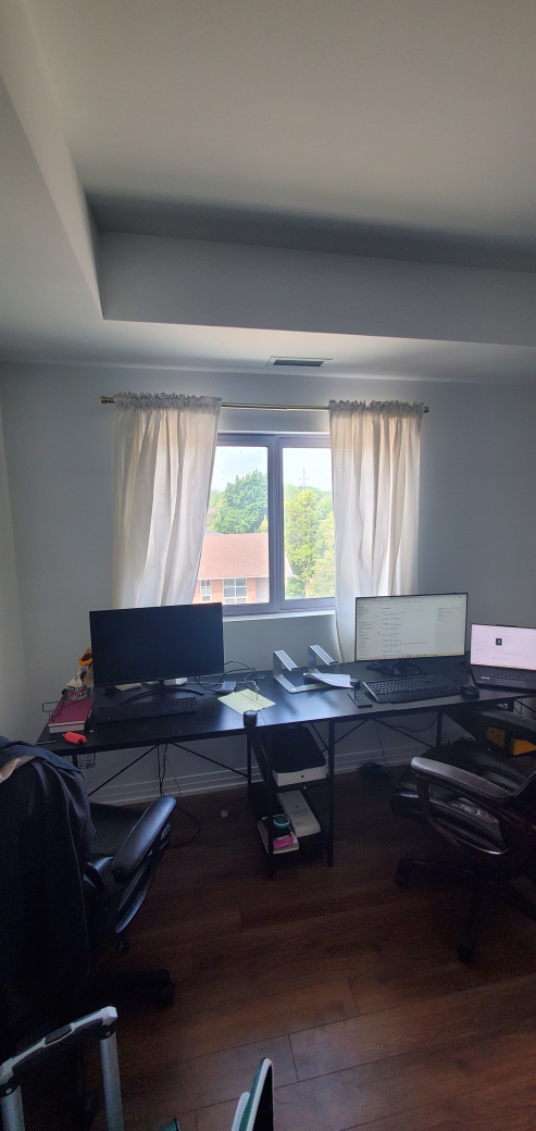 Black L-Shaped Corner Desk with Shelves - photo 2