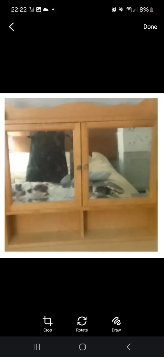 🥕Wooden Bathroom Cabinet with Mirror thumbnail
