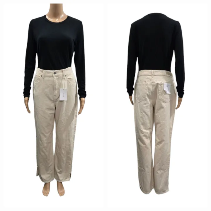 BNWTT Cello Thea High-Rise Straight Jeans with Side Slit Size XL image indicator(3)