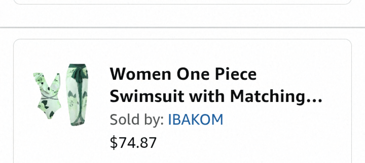 Women's One Piece Swimsuit and Wrap Skirt Set - photo 5
