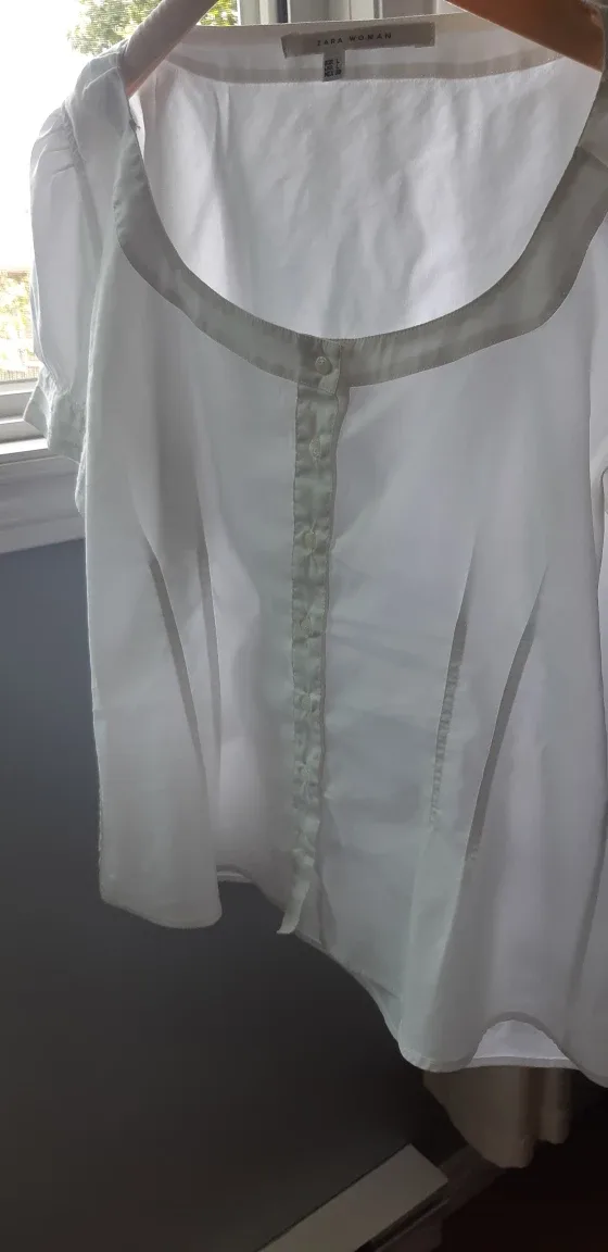 Zara Woman White Blouse image indicator(5)