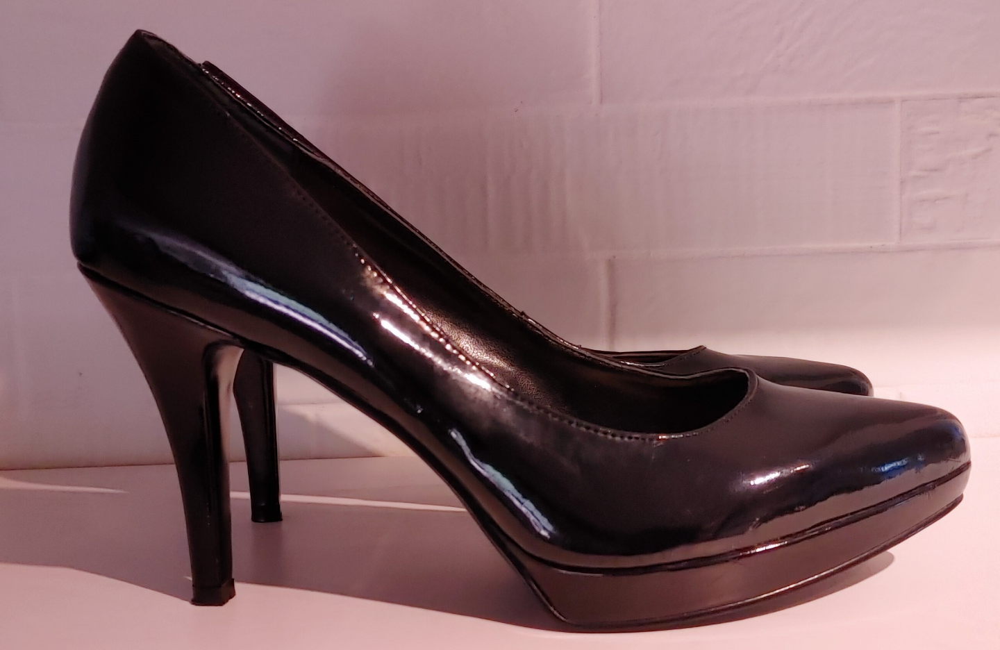 Nine West Black Patent Heels
